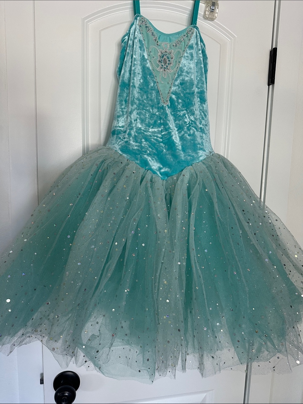 Revolution Sparkling Teal Tulle Princess Elsa frozen Dress
